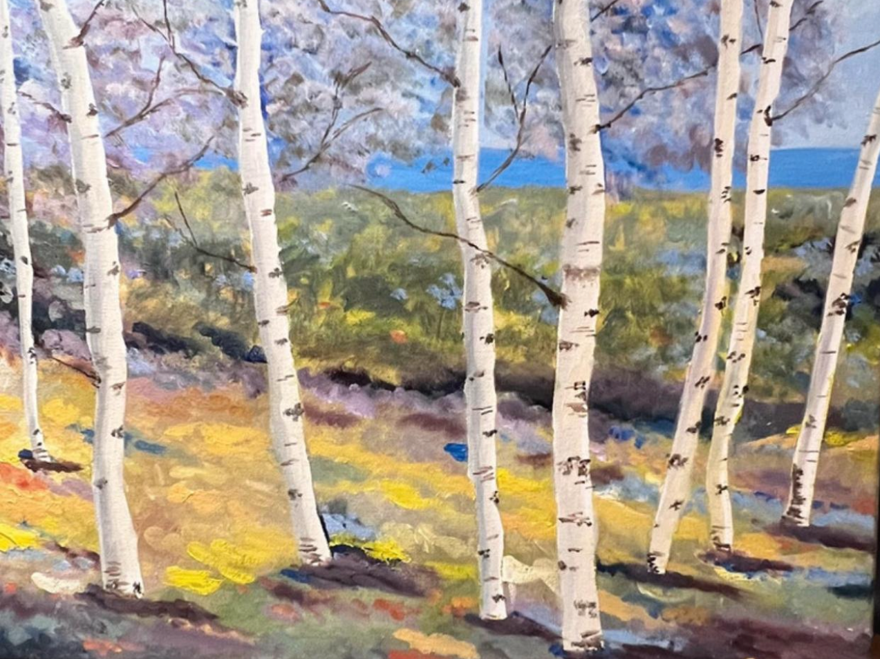 Silver Birches in Summer